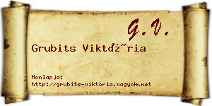 Grubits Viktória névjegykártya